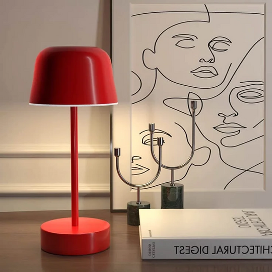 Lámpara de mesa con diseño moderno de metal regulable
