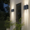 Lámpara de pared LED negra para exteriores