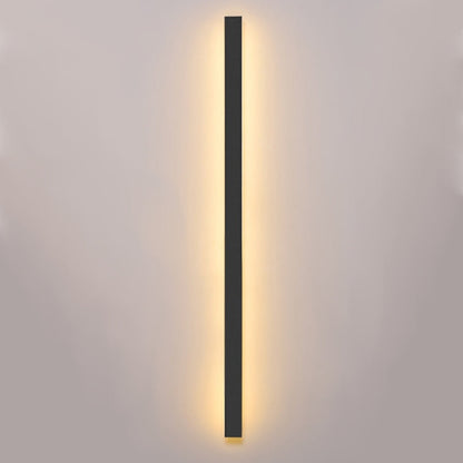 Lámpara de Pared Exterior Negra de Aluminio con LED