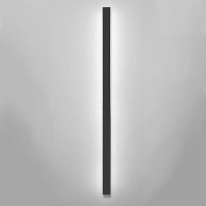 Lámpara de Pared Exterior Negra de Aluminio con LED