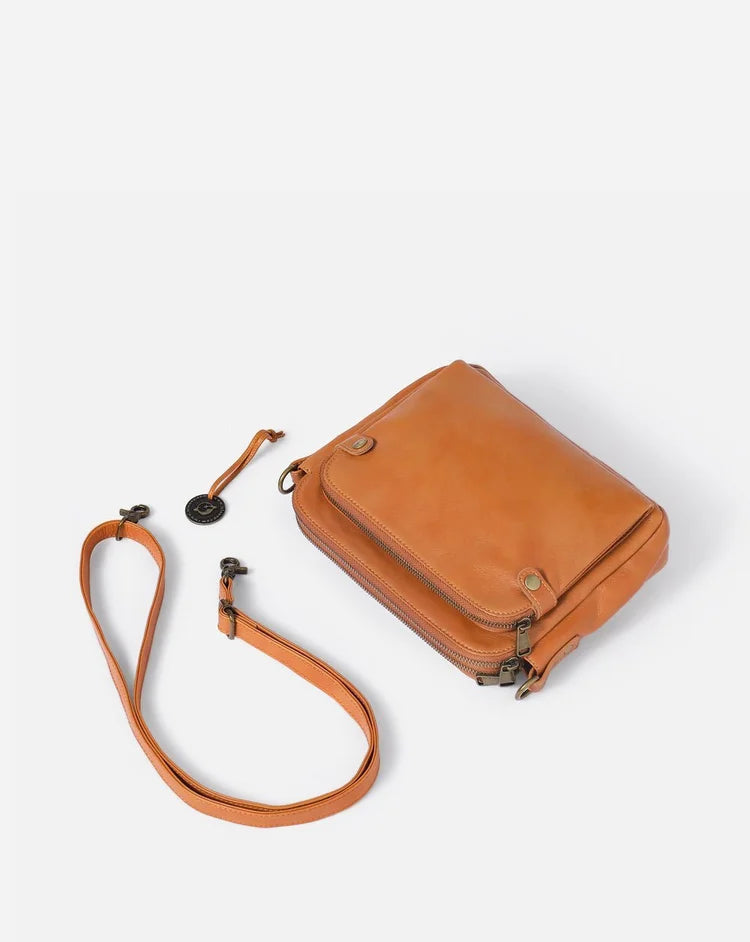 Isabella - Bolsa de cuero cruzada Elegance