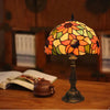 Stained Glass Table Lamp with Floral Design