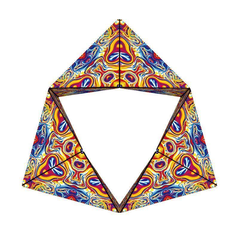 Cubo de rompecabezas magnético plegable juguete antiestrés