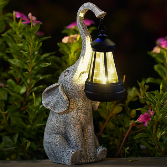 Luz de jardín de resina para animales solar exterior