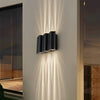 Lámpara de pared LED exterior moderna aplique negro