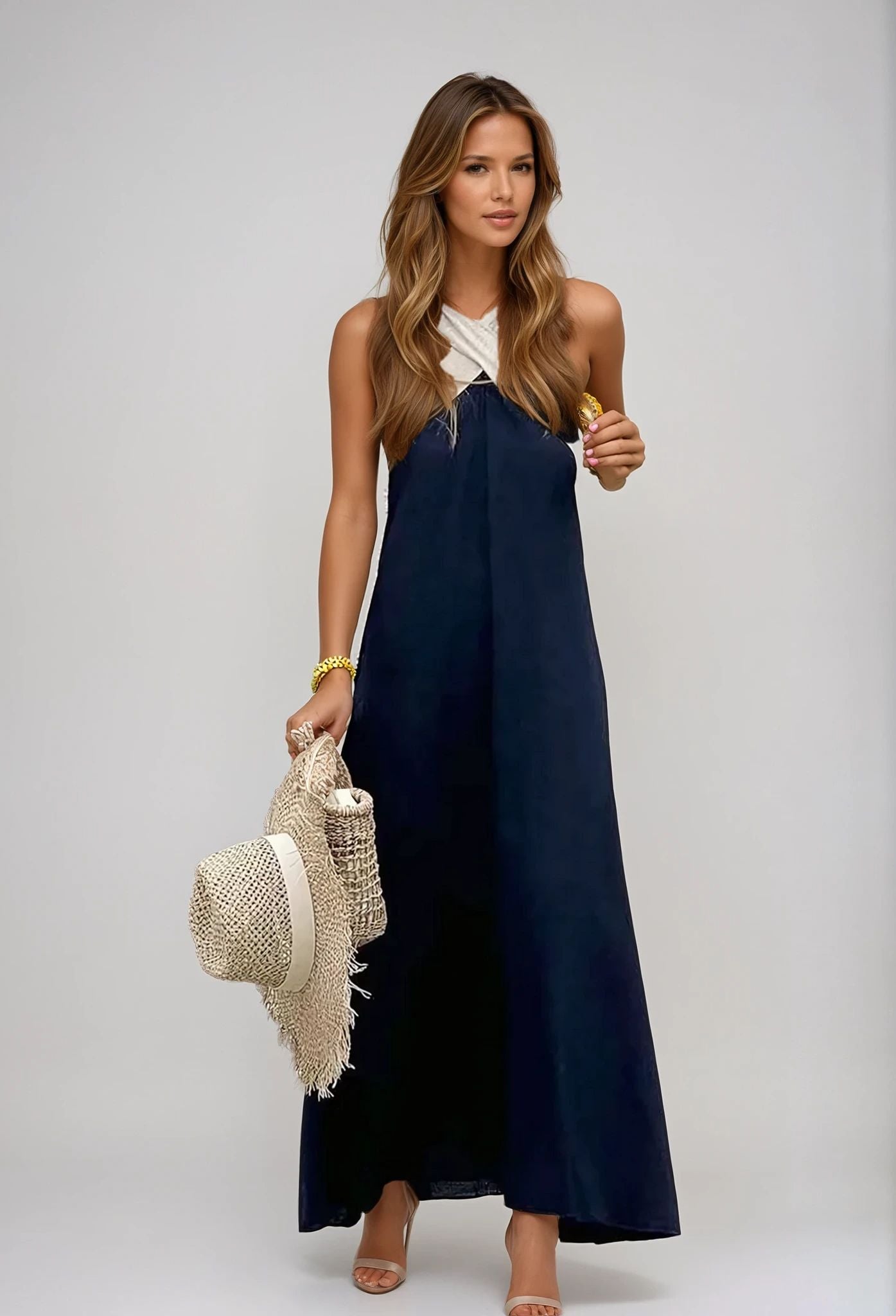 Nicole - Vestido elegante con escote cruzado