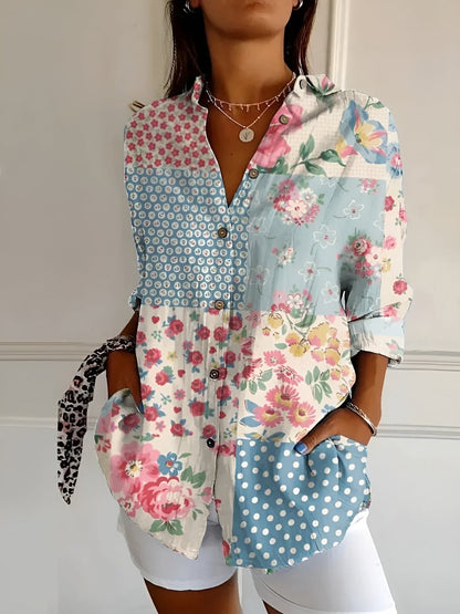 Rona | Blusa Casual Impresa