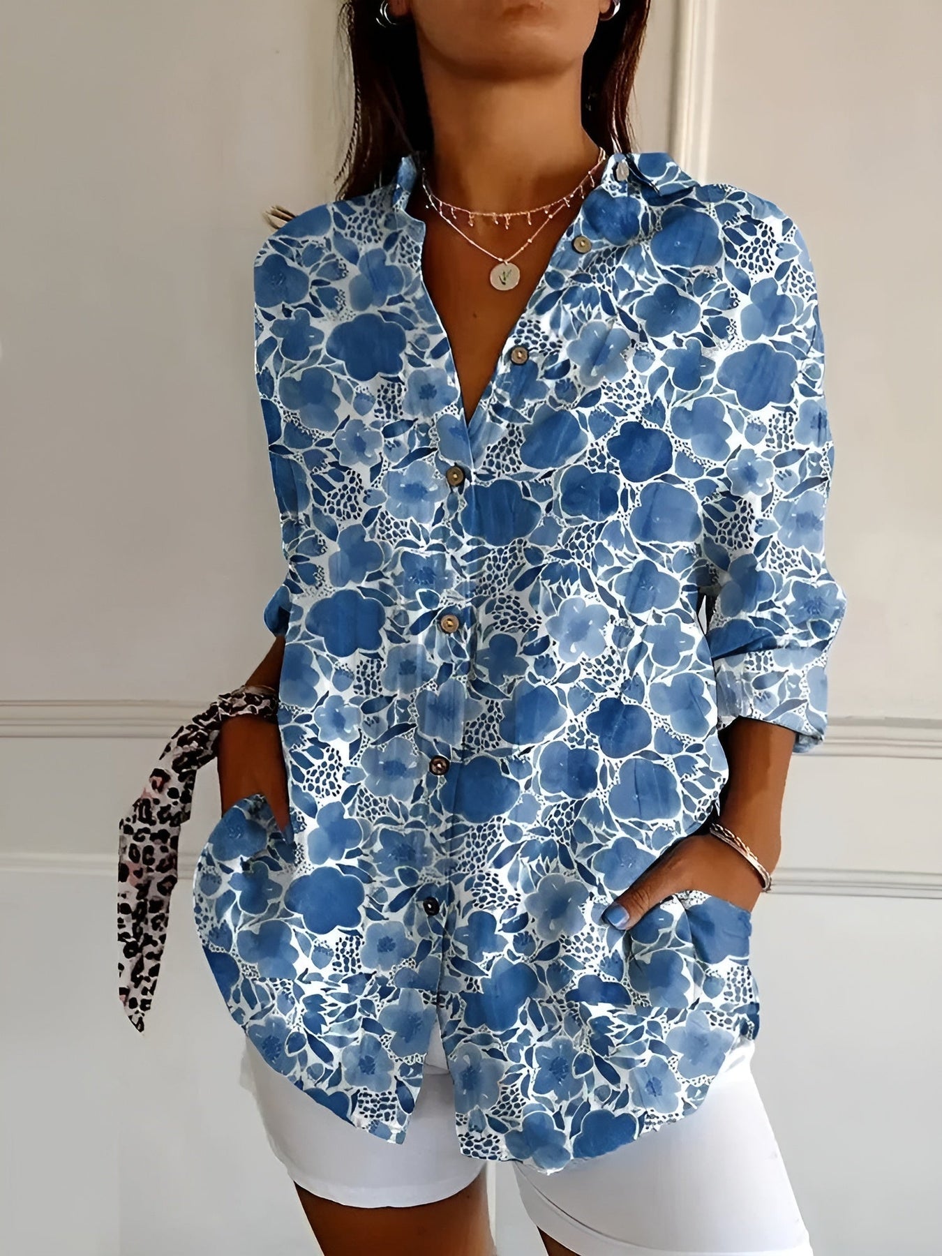 Rona | Blusa Casual Impresa