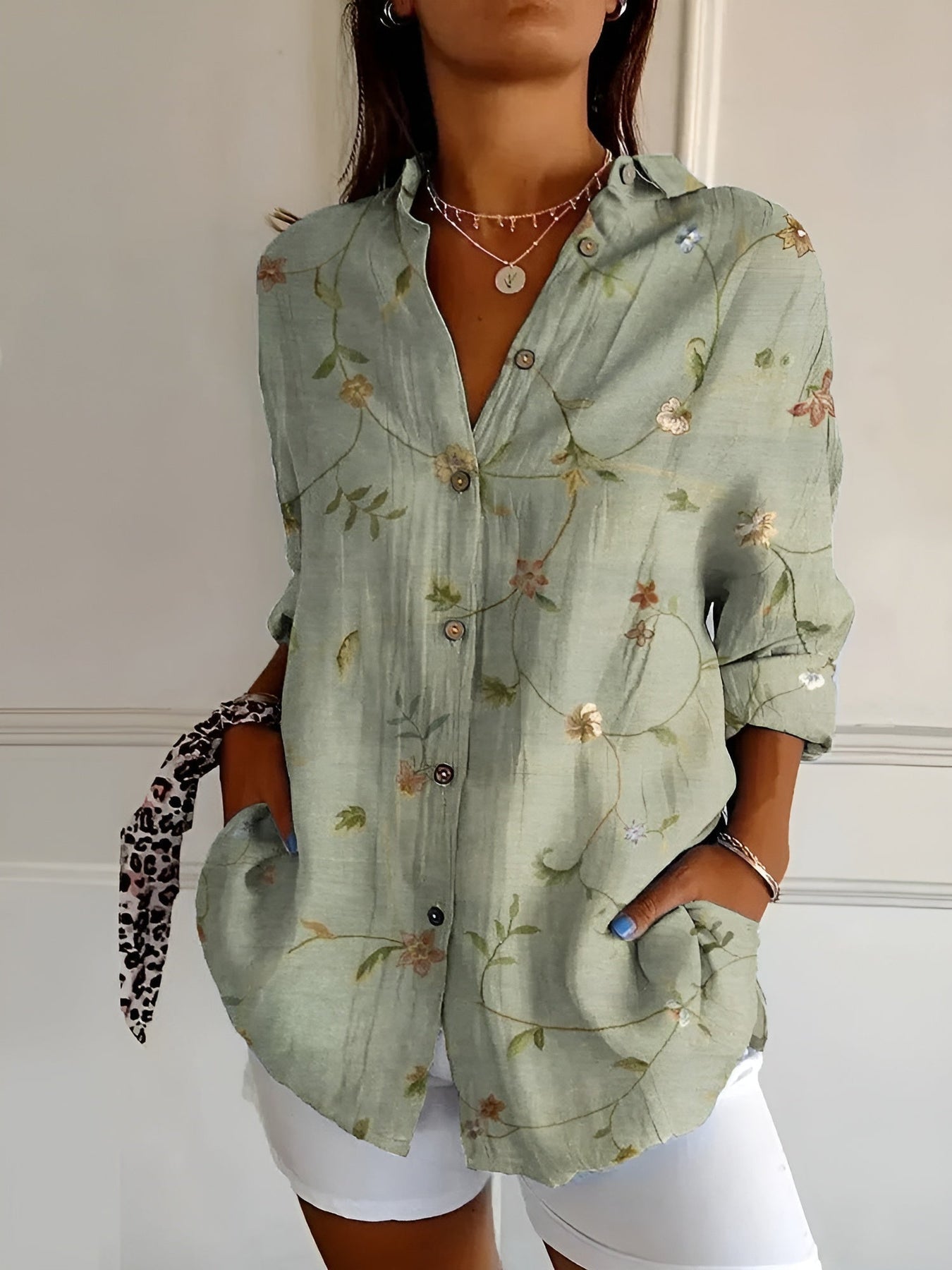 Rona | Blusa Casual Impresa