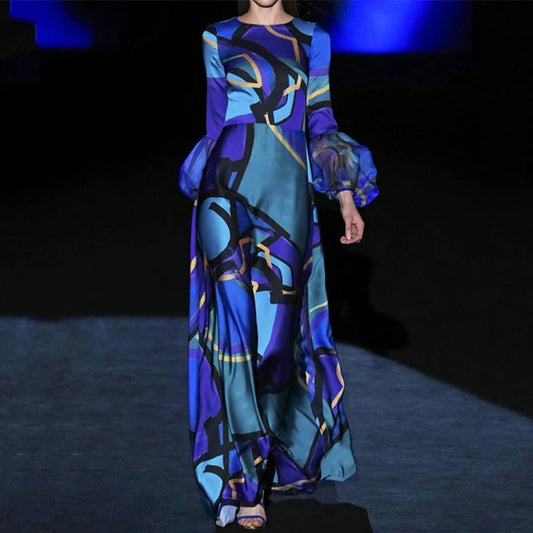 Indie - Vestido de fiesta con volante y corte en línea A