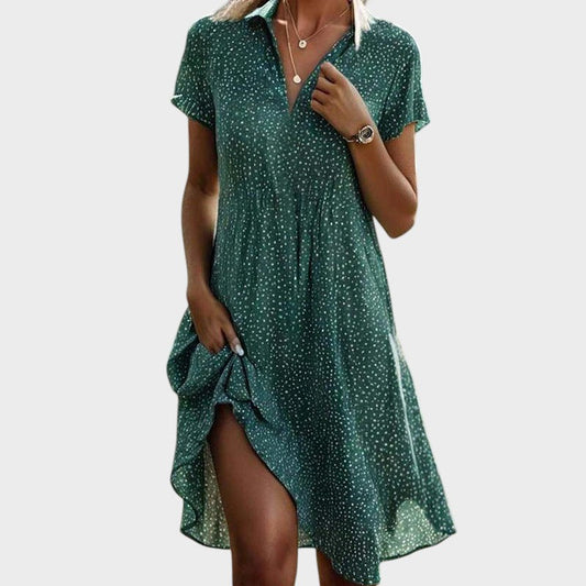 Elsie | Vestido midi juguetón de lunares
