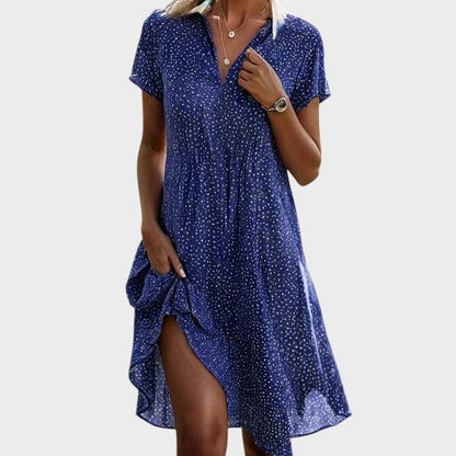 Elsie | Vestido midi juguetón de lunares