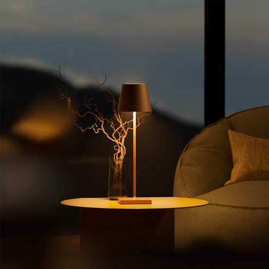Lámpara de mesa LED moderna de aluminio