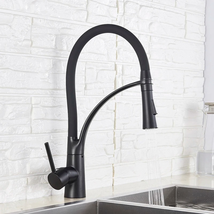 Grifo mezclador de cocina con cabezal de rociado extraíble