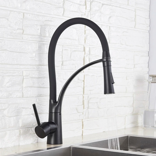 Grifo mezclador de cocina con cabezal de rociado extraíble