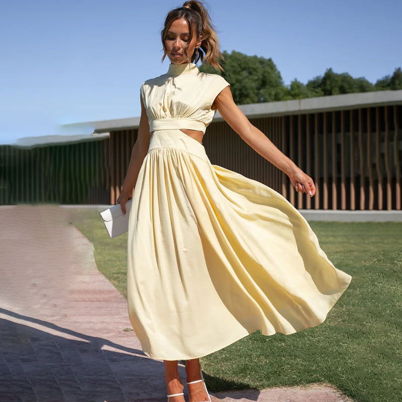 Vestido elegante Emilia de cuello alto