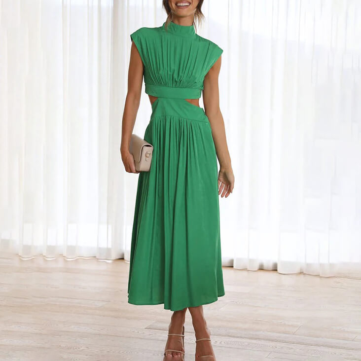 Vestido elegante Emilia de cuello alto