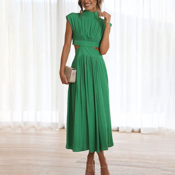Vestido elegante Emilia de cuello alto
