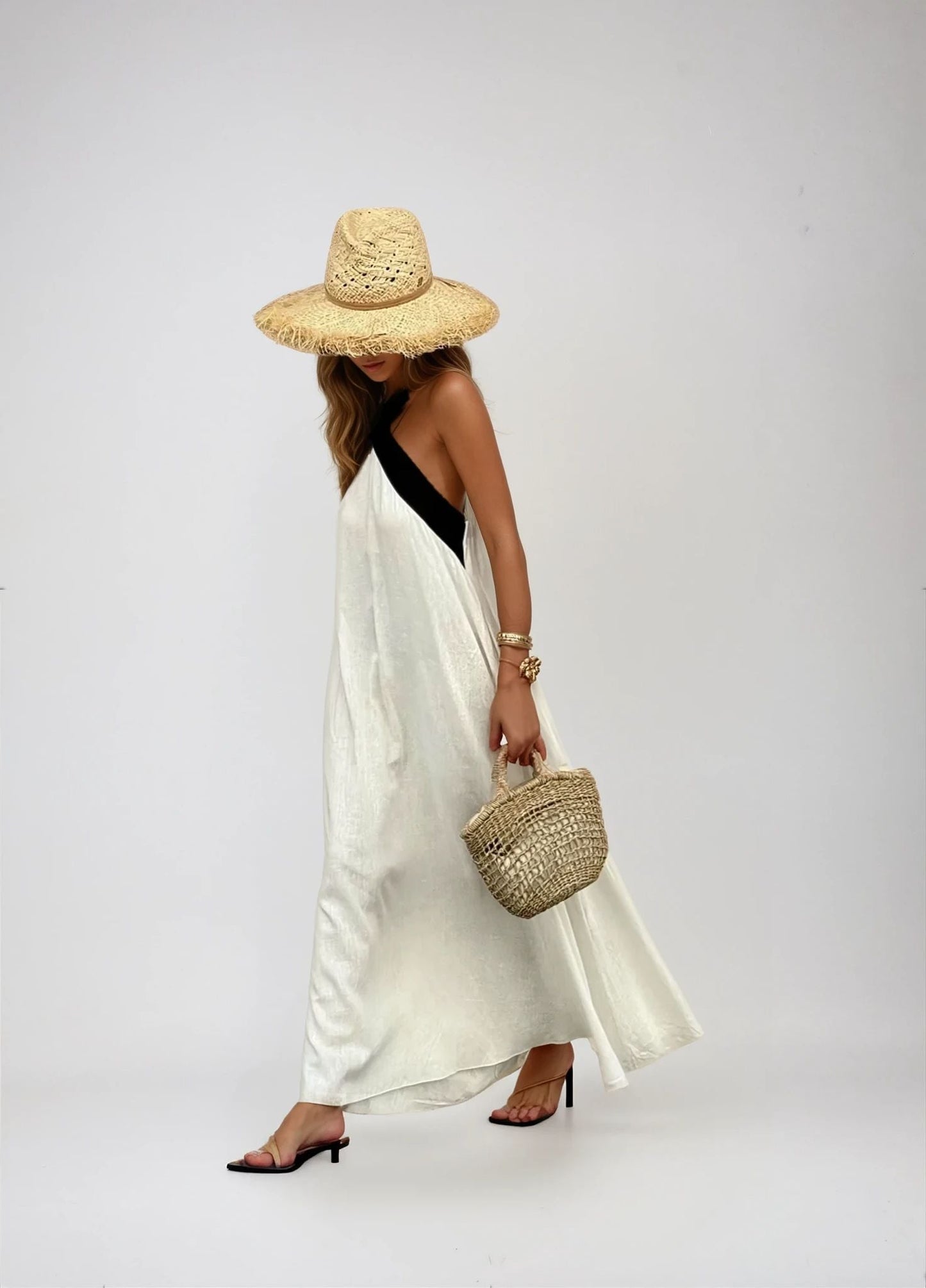 Nicole - Vestido elegante con escote cruzado