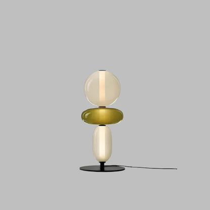 Lámpara de pie de vidrio LED con cambio de color