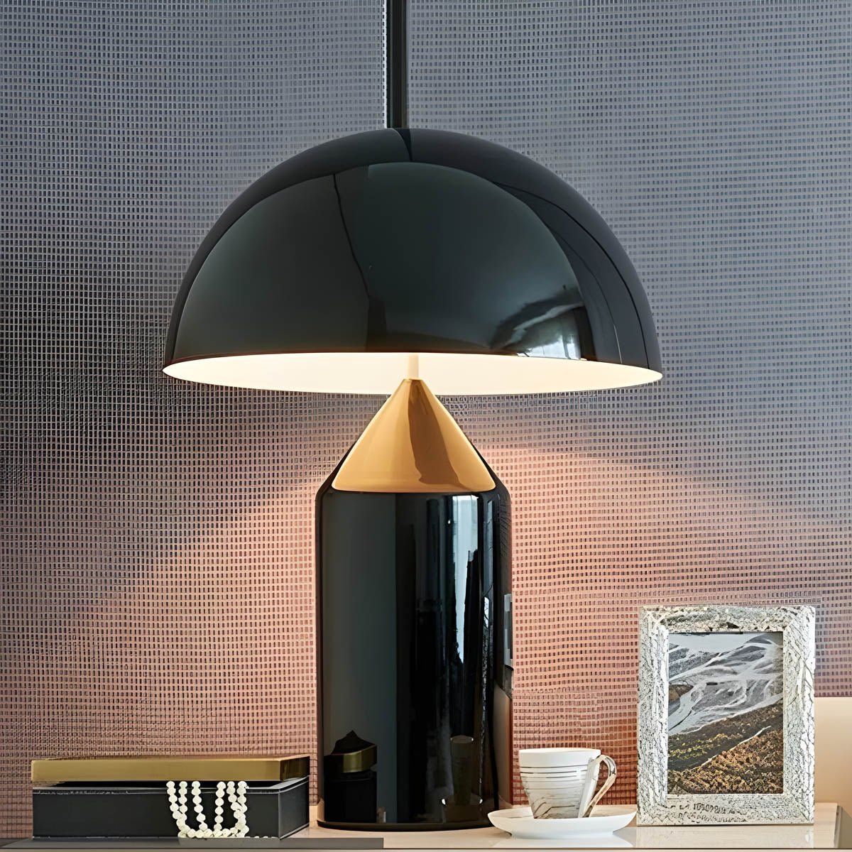Table Lamp Metal Vintage Style Light
