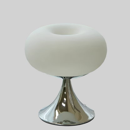 Glass Table Lamp with Warm Ambient Light