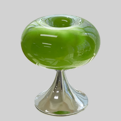 Glass Table Lamp with Warm Ambient Light