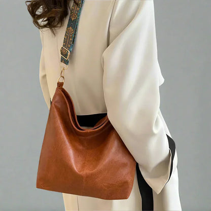 Vintage Leather Shoulder Bag for Women - Kelsey