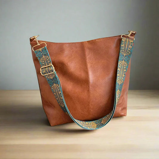 Vintage Leather Shoulder Bag for Women - Kelsey
