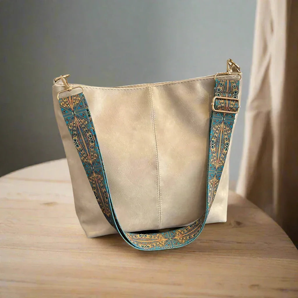 Vintage Leather Shoulder Bag for Women - Kelsey