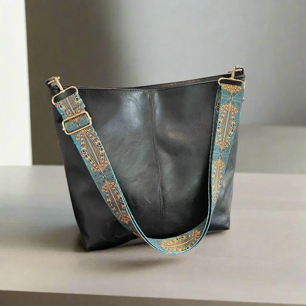 Vintage Leather Shoulder Bag for Women - Kelsey