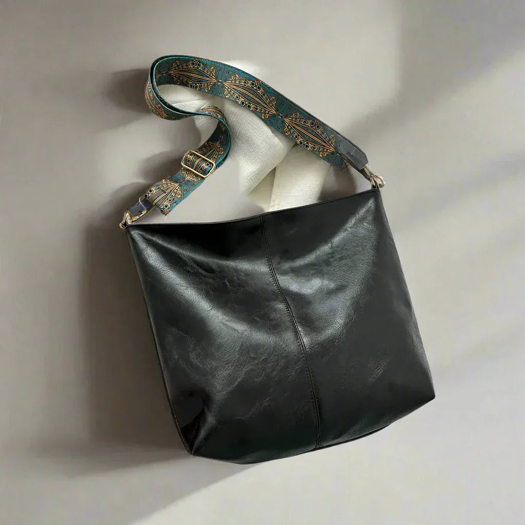 Vintage Leather Shoulder Bag for Women - Kelsey