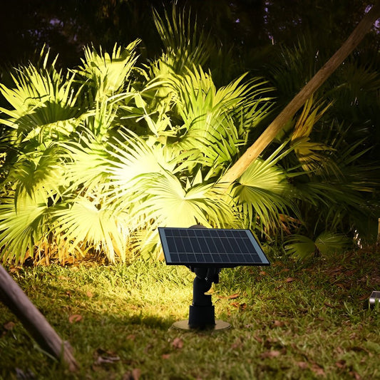 Foco solar ajustable LED para jardín exterior