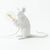 White Sitting Mouse