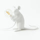 White Sitting Mouse