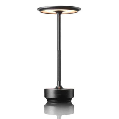 Lámpara de mesa de latón LED recargable para interior y exterior