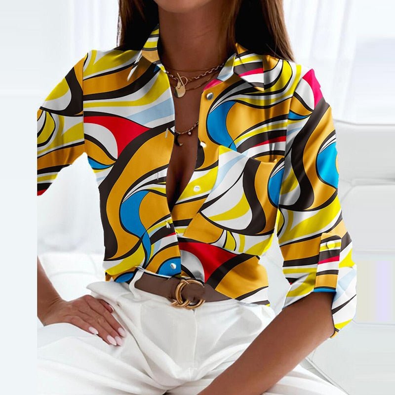 Linda | Blusa con cuello de solapa