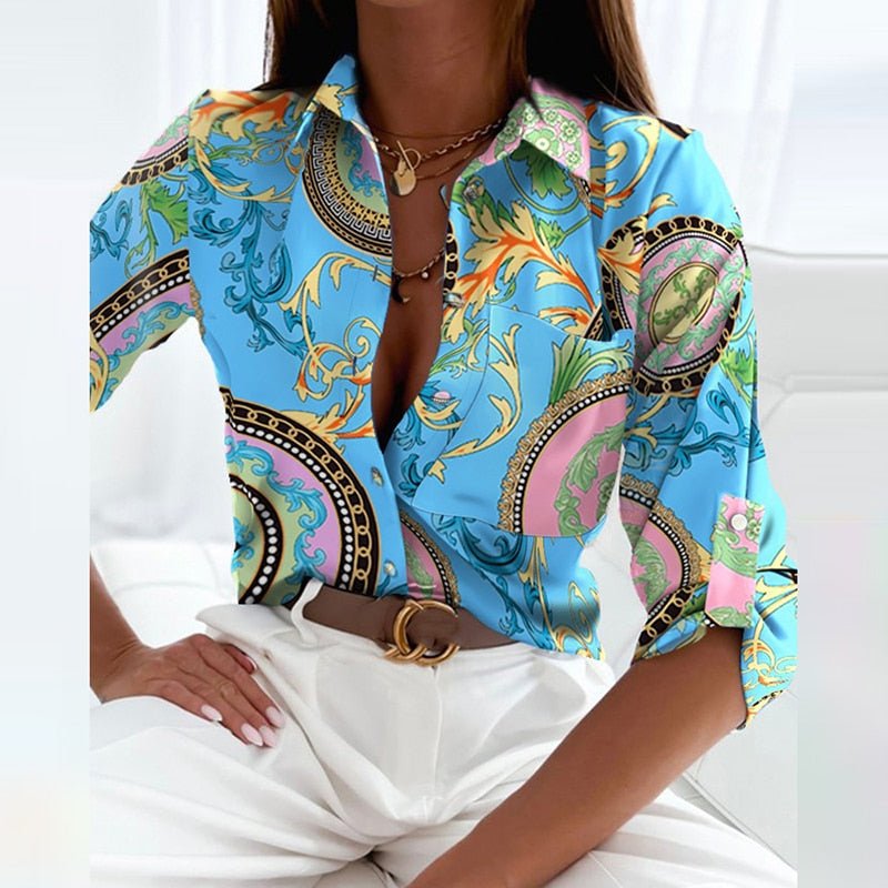 Linda | Blusa con cuello de solapa